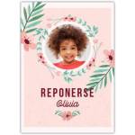 Personalised Floral Photo Card with Custom Name and Message for Any Occasion