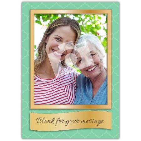 Personalised Photo Frame Greeting Card with Space for Your Message for Any Occasion