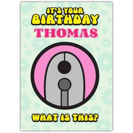 Personalised Fun Karaoke Microphone Birthday Puzzle Card for Kids