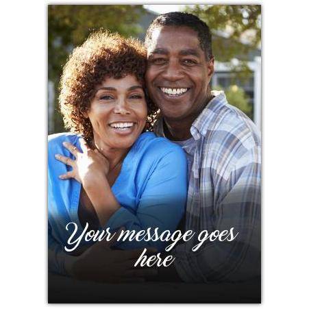 Personalised Photo Card with Custom Message for Every Occasion