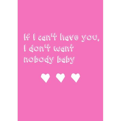 Romantic Valentines Day Card If I Can't Have You Love Hearts Design