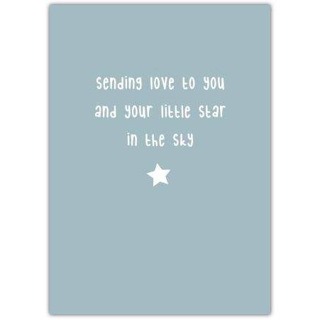 Thinking of You Baby Loss Sympathy Card Sending Love and Comfort