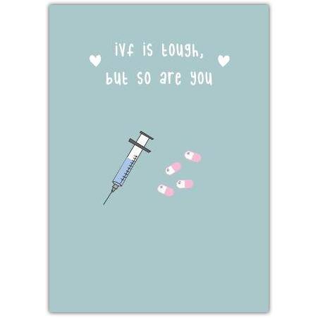 IVF Encouragement Card Stay Strong Fertility Support Thinking of You