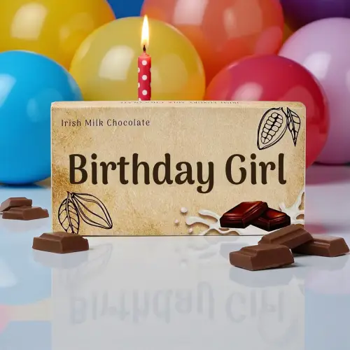 Birthday Girl - Irish Milk Chocolate Bar 90g