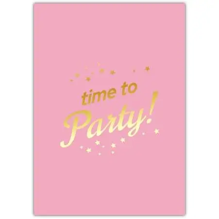 Time To Party Card