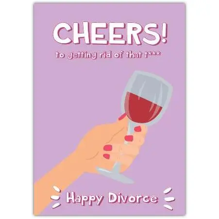 Divorce Celebration Funny Greeting  Card