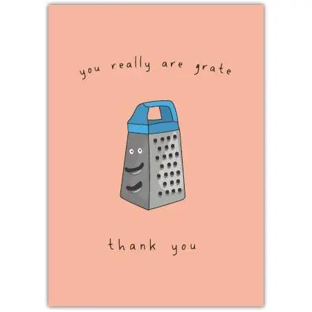 Thank You Punny Grate Greeting Card