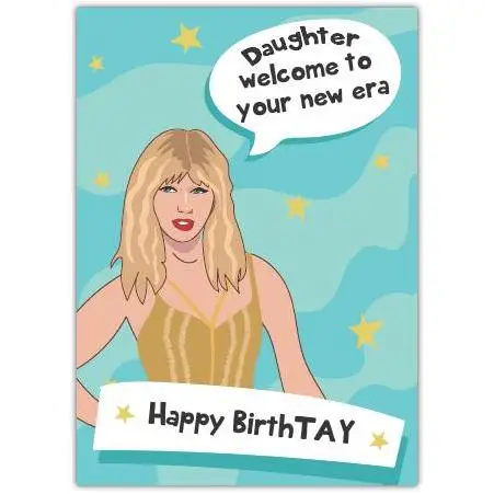 Daughter Happy Birthday Card Welcome to Your New Era Humorous Design