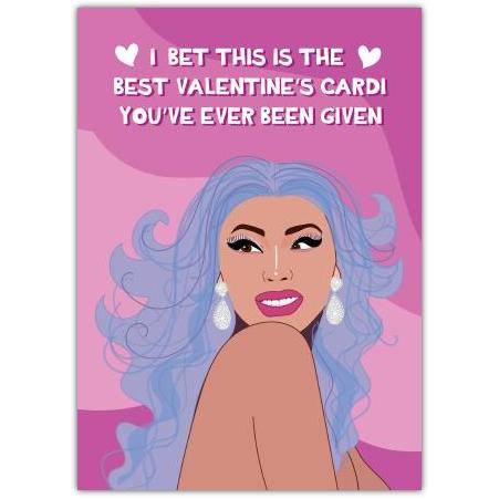 Funny Best Valentines Card You've Ever Been Given Humorous Valentine’s Day Greeting Card