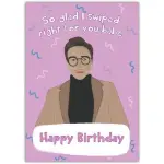 Funny Birthday Card So Glad I Swiped Right Tinder Inspired Design