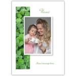 Personalised Shamrock Photo Greeting Card for All Occasions with Custom Message