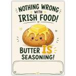 Butter is the Seasoning Irish Greeting Card