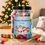Merry Christmas - Personalised Sweets Jar
