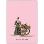 Molly Malone Dublin Cart Illustrated Greeting Card for Any Occasion