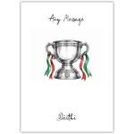 Personalised Mayo GAA Sam Maguire Trophy Greeting Card with Custom Message