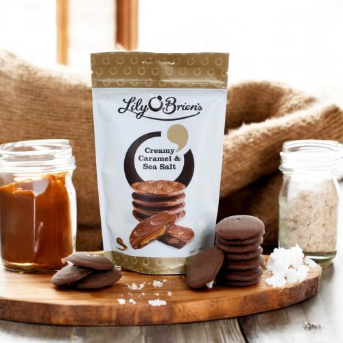 Lily O'Briens Creamy Irish Caramels with Sea Salt Share Bag 120g