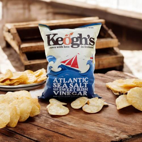 Keogh's Atlantic Sea Salt & Cider Vinegar Crisps 125g