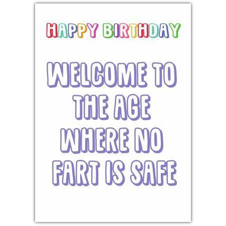 Humorous Happy Birthday Card for Dad with Funny Fart Joke