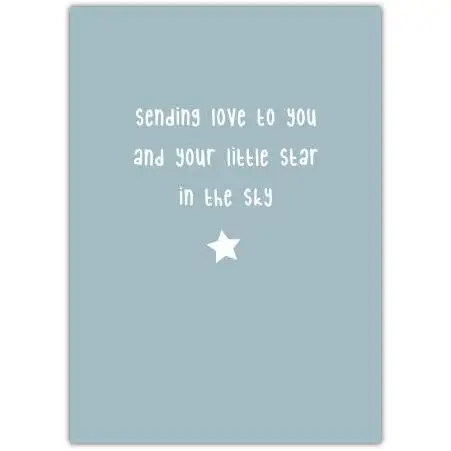 Thinking of You Baby Loss Sympathy Card Sending Love and Comfort