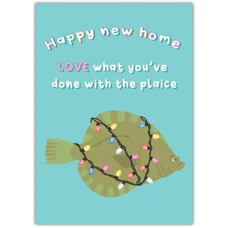 New Home Funny Fish Greeting Card