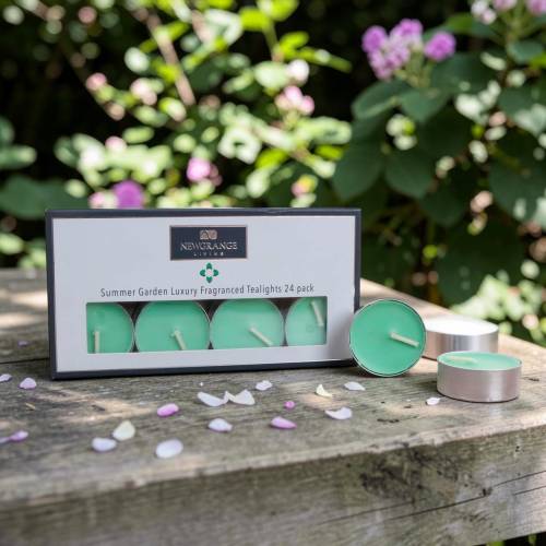 Summer Garden Scented Tealights 24 Pack - Newgrange Living