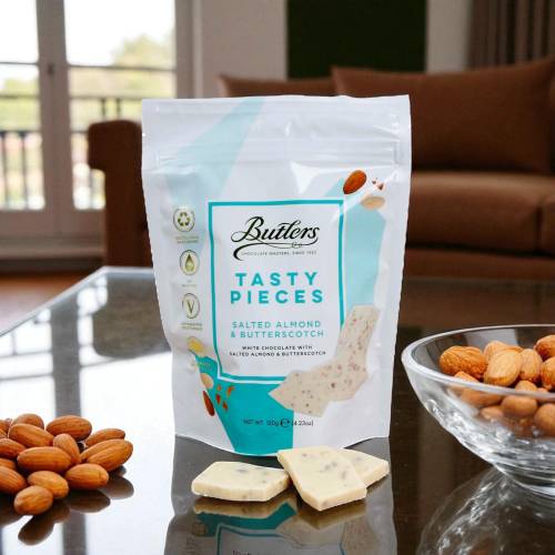 Butlers White Salted Almond & Butterscotch Bark 120g