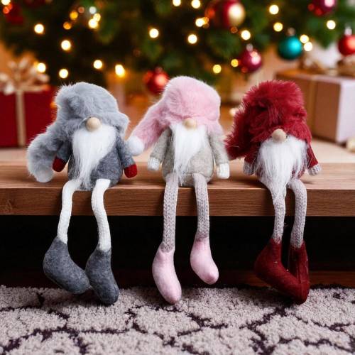 Furry Hat Gonk Dangle Leg Small