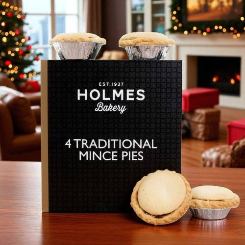 Traditional Mince Pies from Holmes Bakery 220g