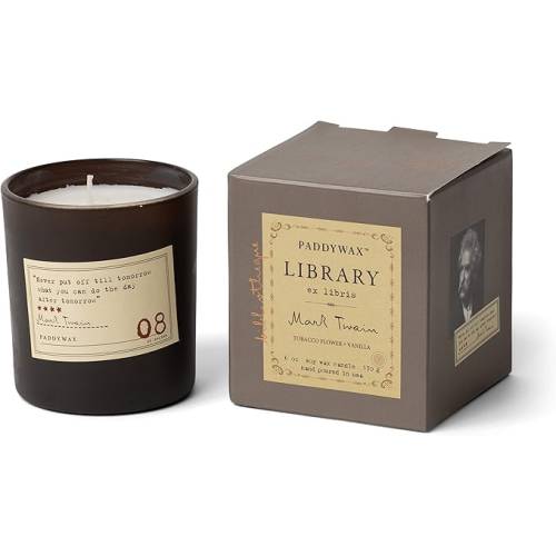 Paddywax Library Candle - Mark Twain