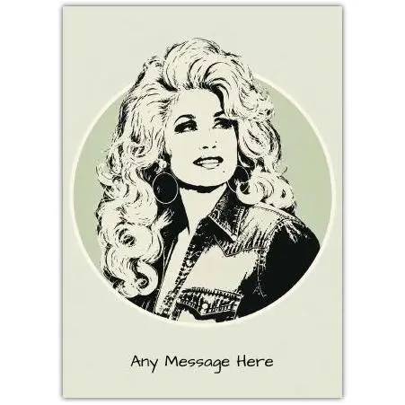 Country Singer Personalised Greeting Card Any Occasion with Custom Message