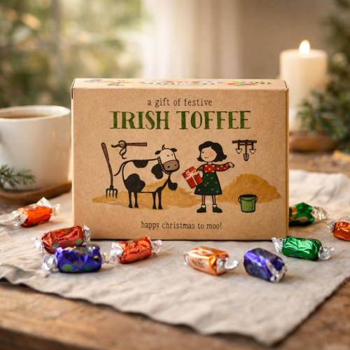 Irish Toffee in Kraft Gift Box 200g