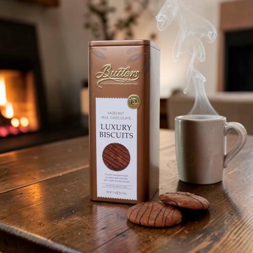 Butlers Hazelnut Milk Chocolate Biscuit Tin 175g