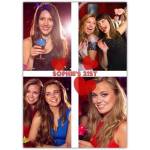 Personalised Four Photo Collage 21st Birthday Greeting Card with Hearts Design