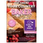 Personalised Great Country Baker Magazine Style Birthday Card with Photo Upload