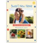 Personalised Sweet New Home Photo Collage Card with Four Customisable Photos