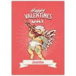 Personalised Funny Tattooed Cupid Valentine's Day Greeting Card