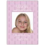 Personalised Thank You Confirmation Photo Card for Granny and Grandad in Pink