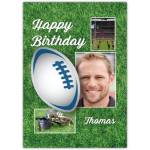 Happy Birthday Rugby Photo Greeting Card