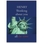 Thinking Of You Liberty Greeting Card