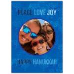 Happy Hanukkah Photo Upload Card