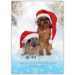 Happy Holidays Santa Pups Greeting Card