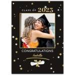 Personalised Class of 2023 Graduation Card with Photo and Congratulations Design
