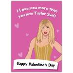 Happy Valentines Day Taylor Swift Greeting Card