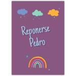 Get Well Soon Card in Irish with Clouds and Rainbow Design