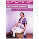 Humorous Mother's Day Card Mum Regretted Asking for Clothes Vintage Style