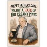 Enjoy Creamy Pints Fathers Day Card