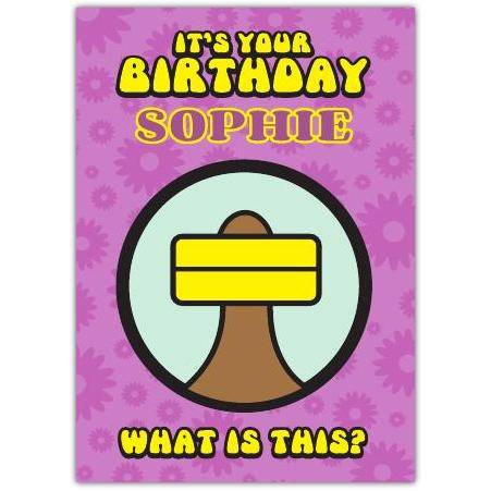 Personalised Humorous Duck Botox Birthday Card with Puzzle Design