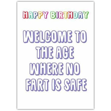 Humorous Happy Birthday Card for Dad with Funny Fart Joke