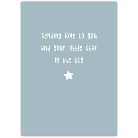 Thinking of You Baby Loss Sympathy Card Sending Love and Comfort