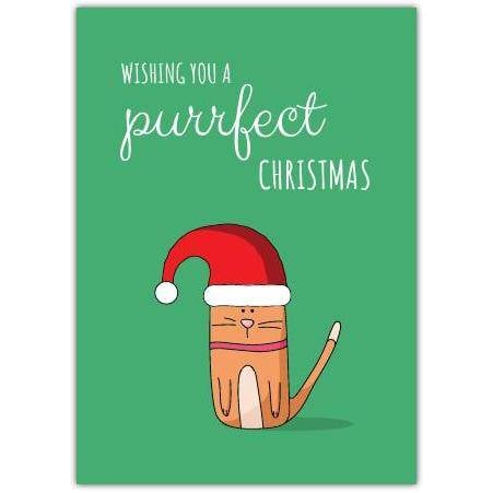 Purrrrfect Christmas Greeting Card